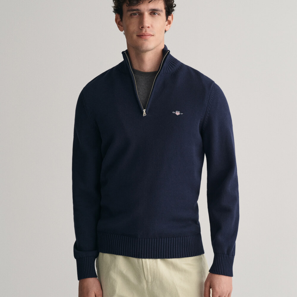 GANT Casual Cotton Half-Zip Sweater